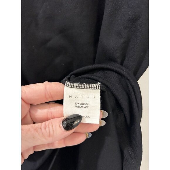 Hatch Black Long Sleeve Tee Women's Size 0 NWT - Picture 7 of 8
